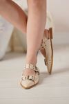 LİZSHOE HAKİKİ DERİ KADIN BABET MNZ 2461025Y - BEJ