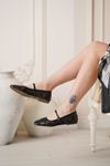 LİZSHOE DERİ KADIN BABET MANZO 2554325Y - SİYAH