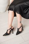 LİZSHOE HAKİKİ DERİ KADIN TOPUKLU AYAKKABI 2597125Y - SİYAH