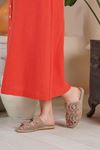 LİZSHOE HAKİKİ DERİ KADIN TERLİK 806925Y - VİZON SÜET