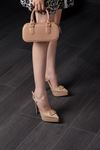 LONAR KADIN PLATFORM STİLETTO 128725Y - TEN RUGAN