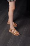 MAMMAMİA HAKİKİ DERİ KADIN SANDALET 501025Y - TEN