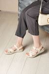 MAMMAMİA HAKİKİ DERİ KADIN SANDALET 240026Y